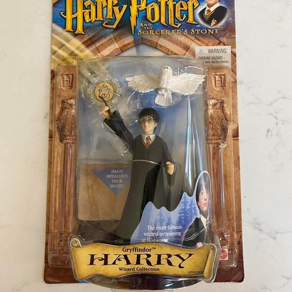 Harry Potter Gryffindor Figure with Hedwig Mattel 2001 wizrd collection - Picture 1 of 5